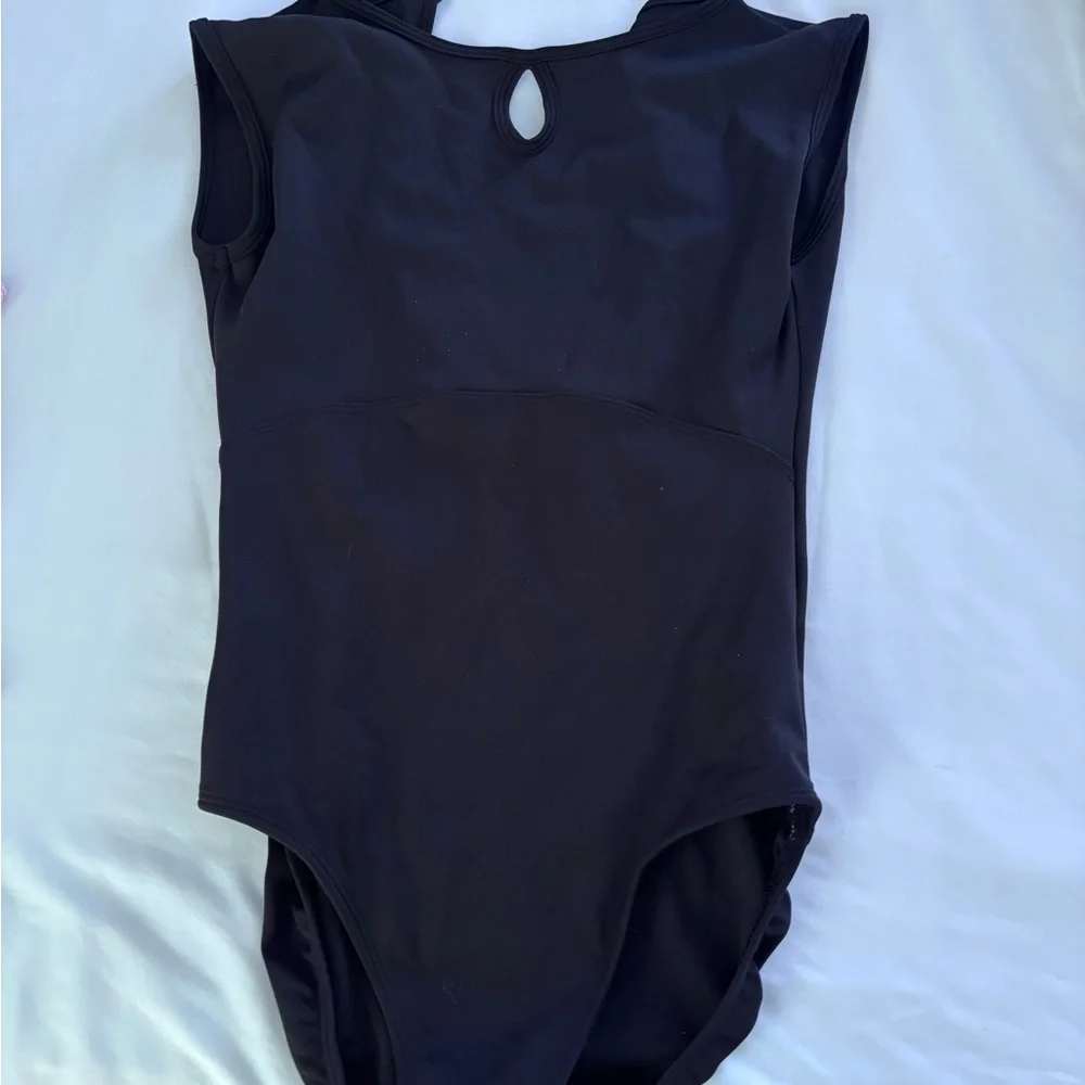 Black Girls' One-Piece Leotard-Intermediate